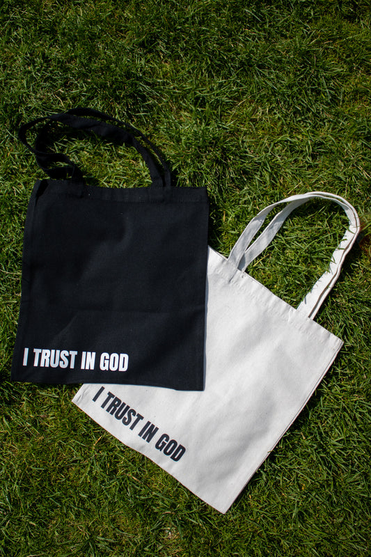 Le tote bag "I trust in God"