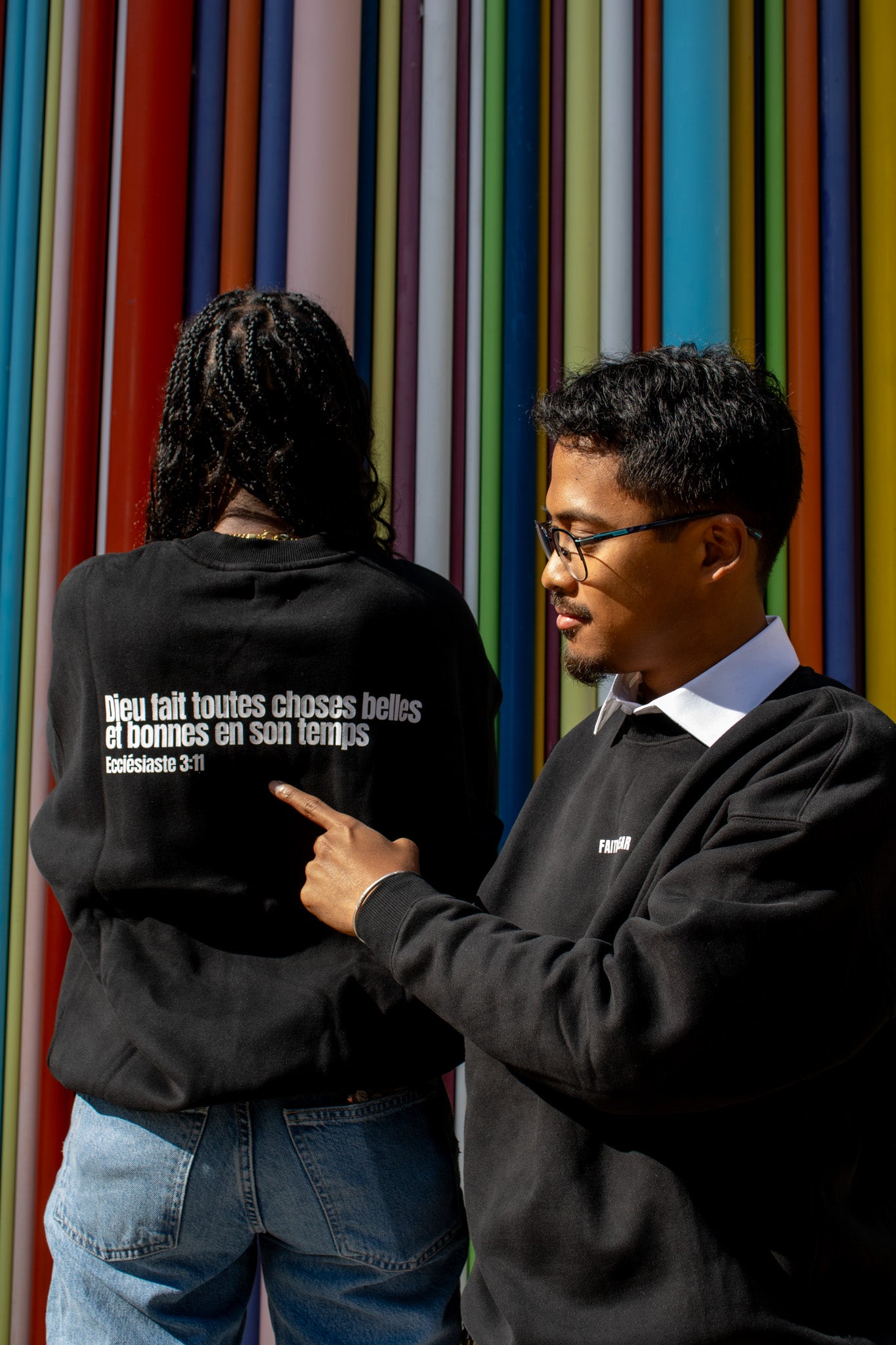 Le Sweatshirt "Foi > Peur"