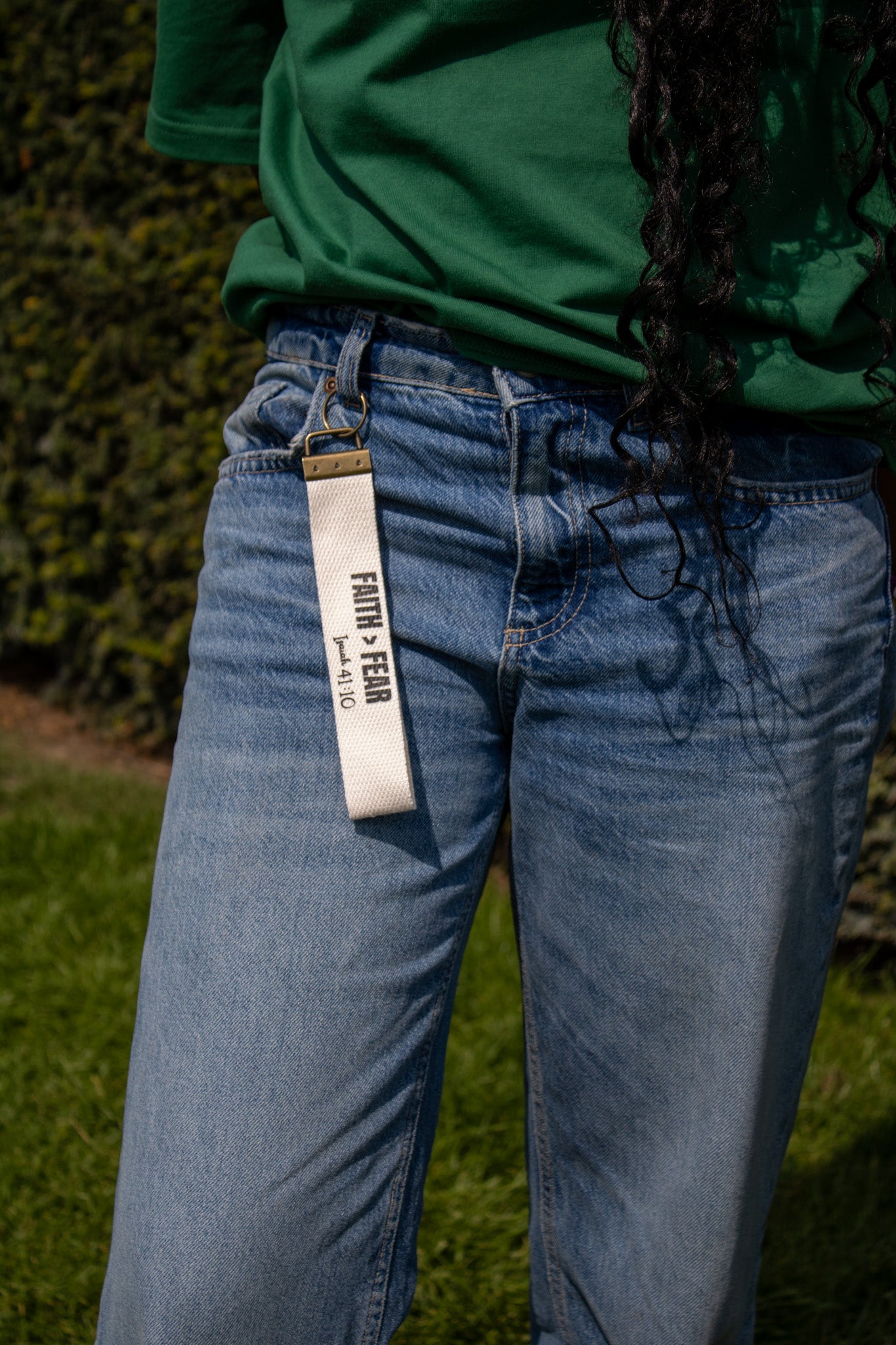 le porte-clé "Faith > Fear"